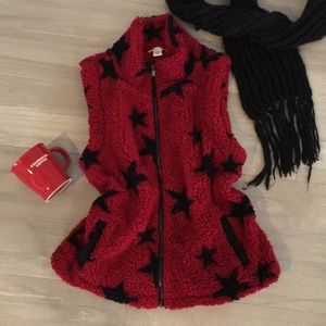 Fuzzy Zippered Vest